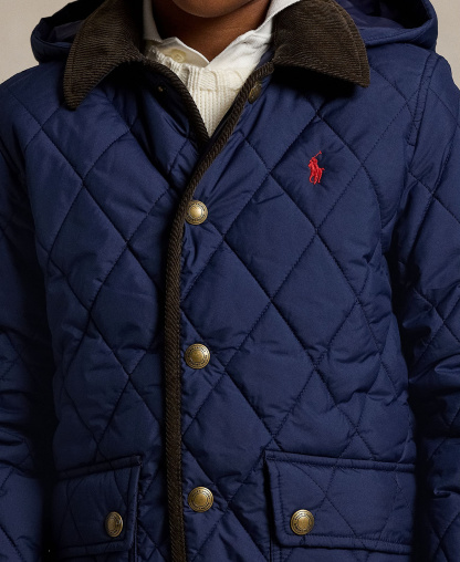 Polo Ralph Lauren Boys' 8-20 Hooded Barn Jacket - Newport Navy