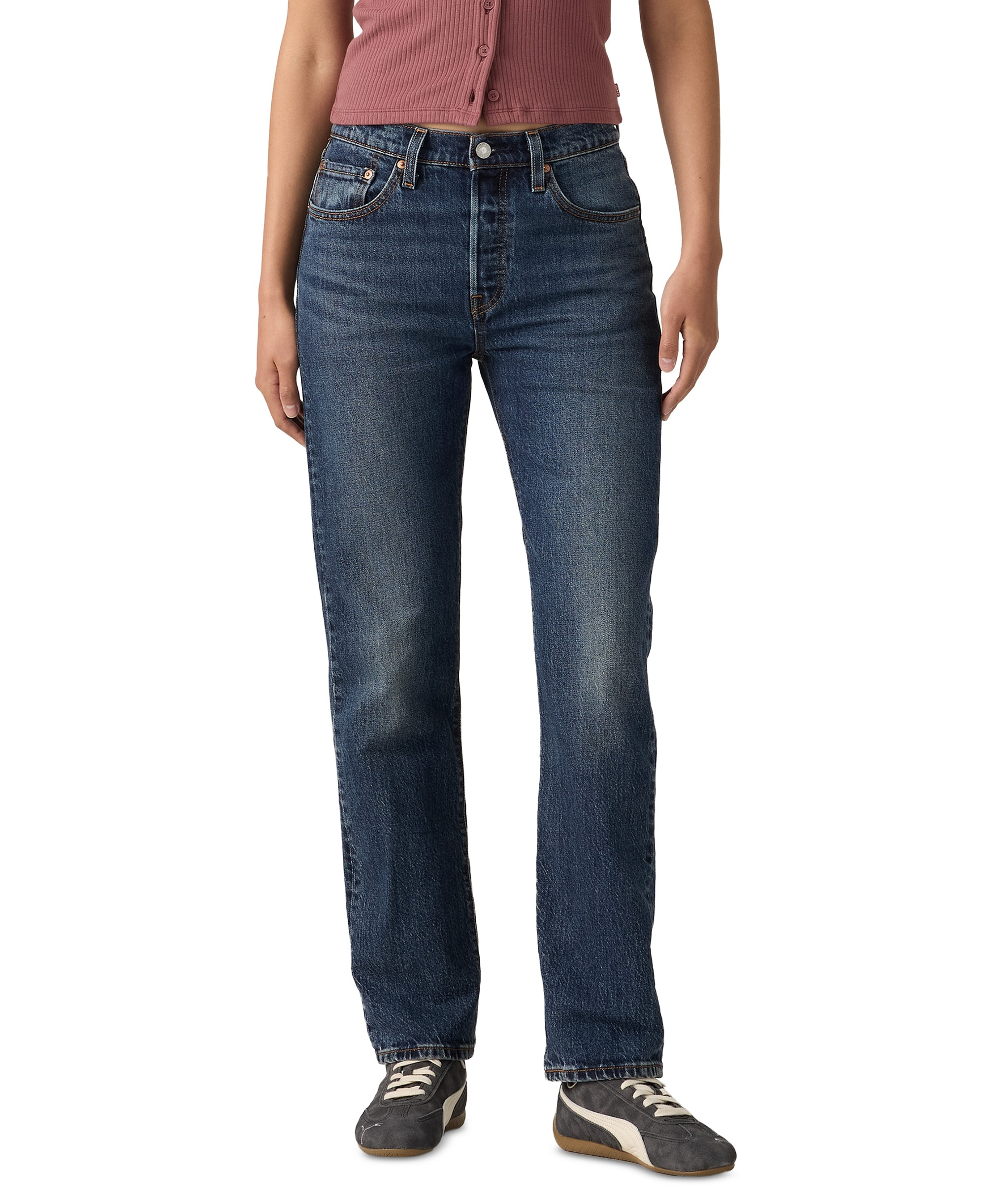 Levi's Women's 501 Original-Fit Straight-Leg Jeans - Believe Not