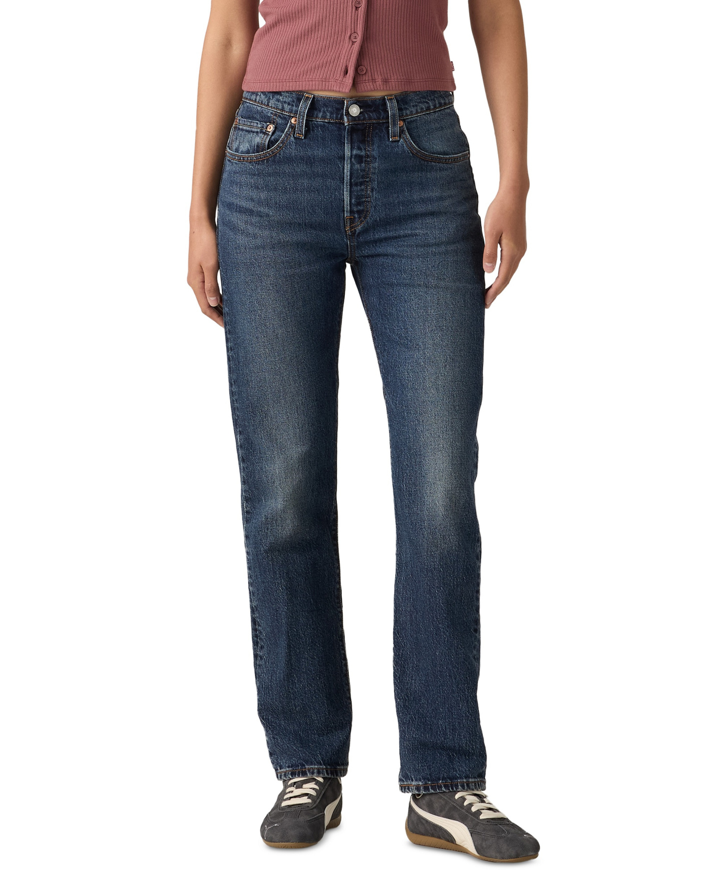 Levi's Women's 501 Original-Fit Straight-Leg Jeans - Believe Not
