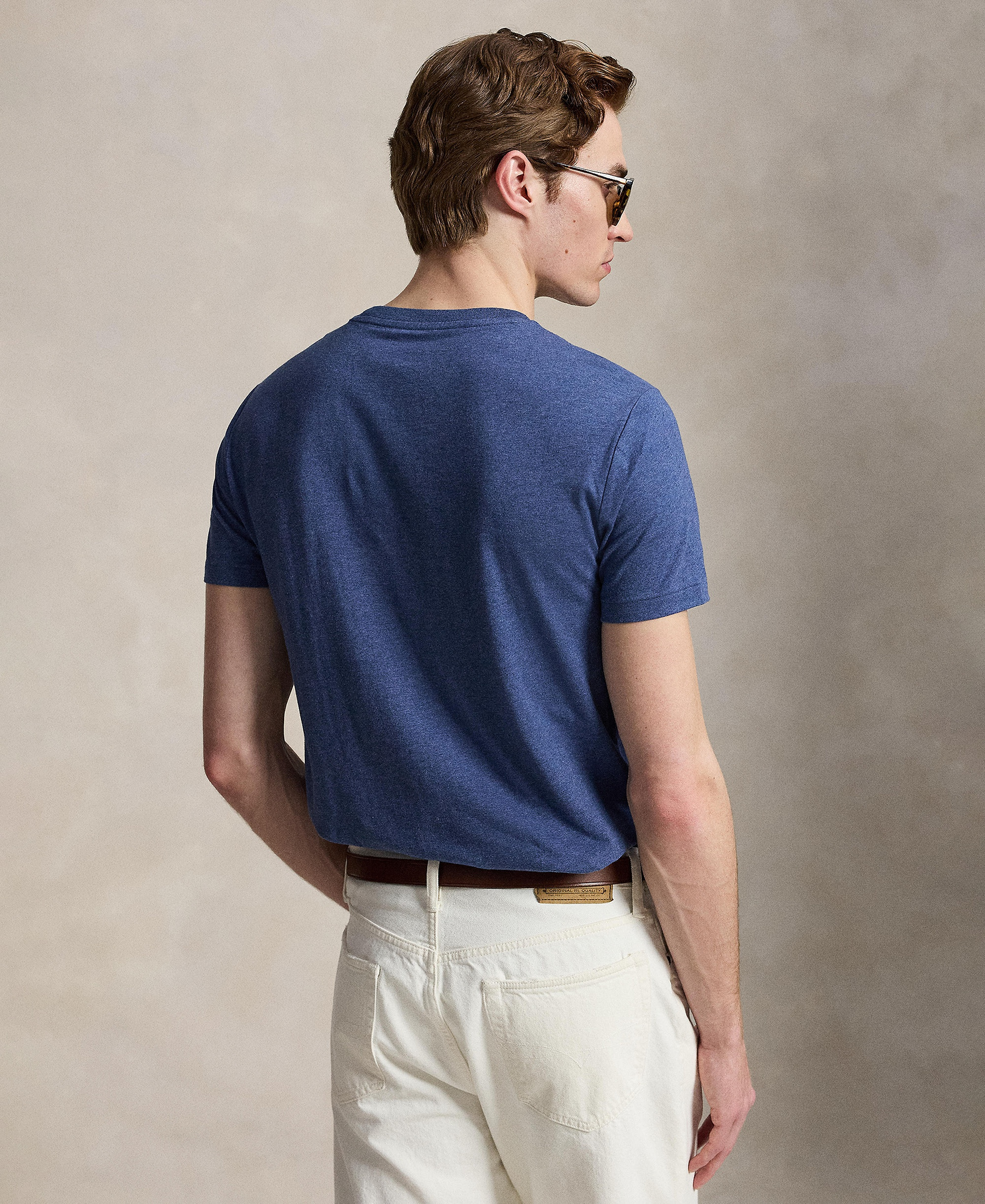Polo Ralph Lauren Men's Embroidered Pony Classic-Fit T-Shirt - Derby Blue Heather
