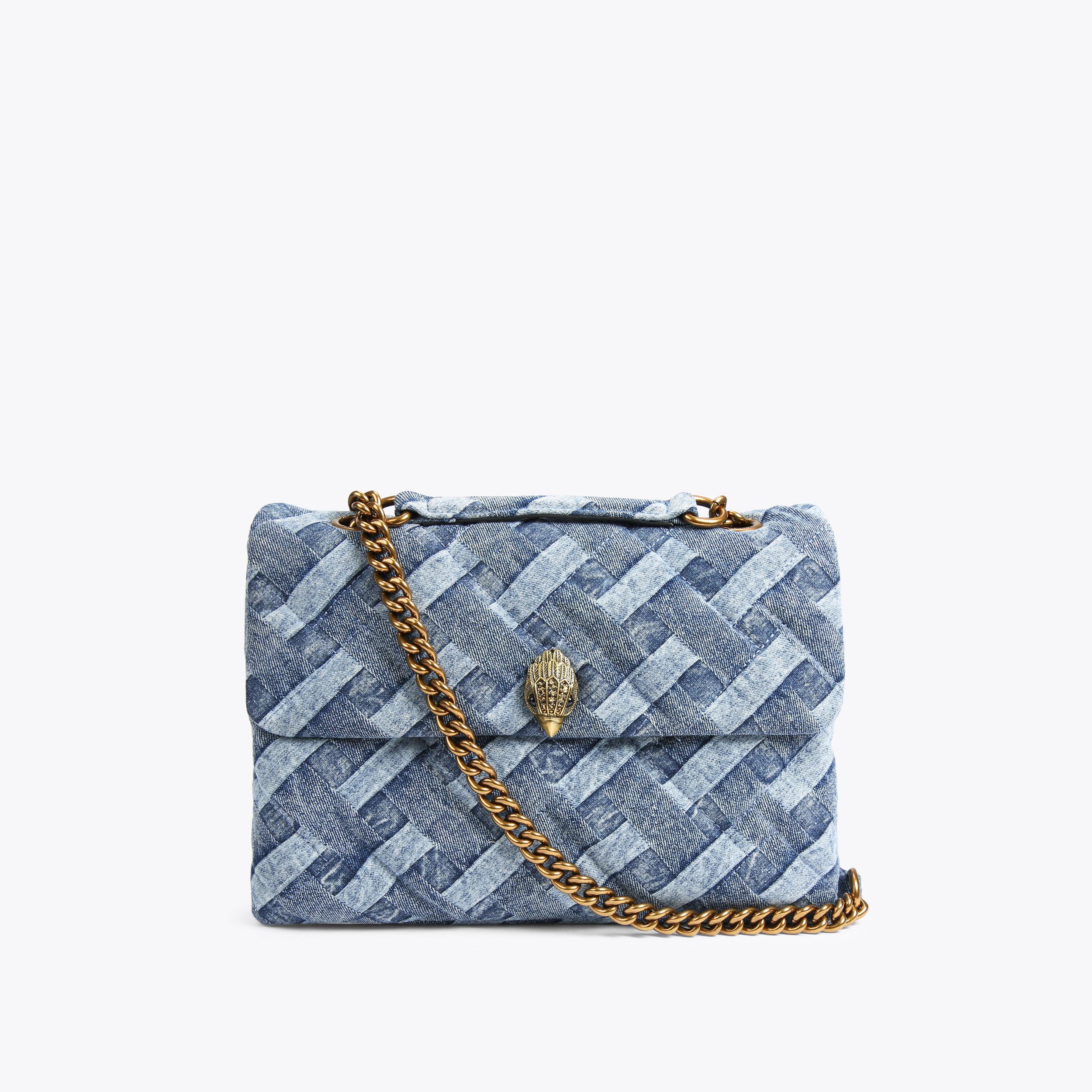Kurt Geiger London Large Denim Kensington Bag - Blue