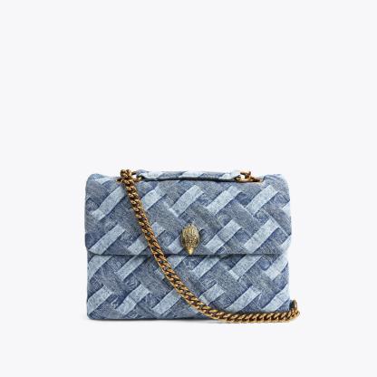 Kurt Geiger London Large Denim Kensington Bag - Blue