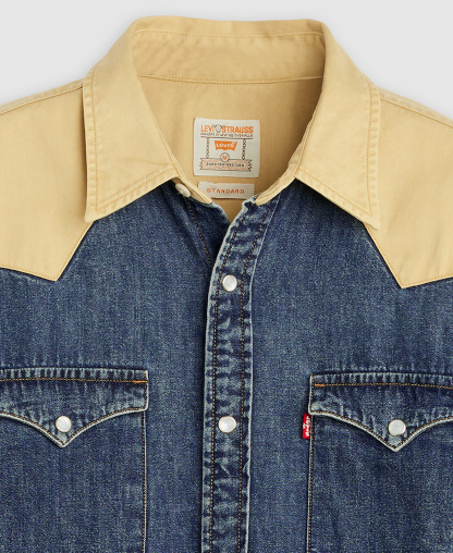 Levi's Men's Classic-Fit Western Shirt - Blue