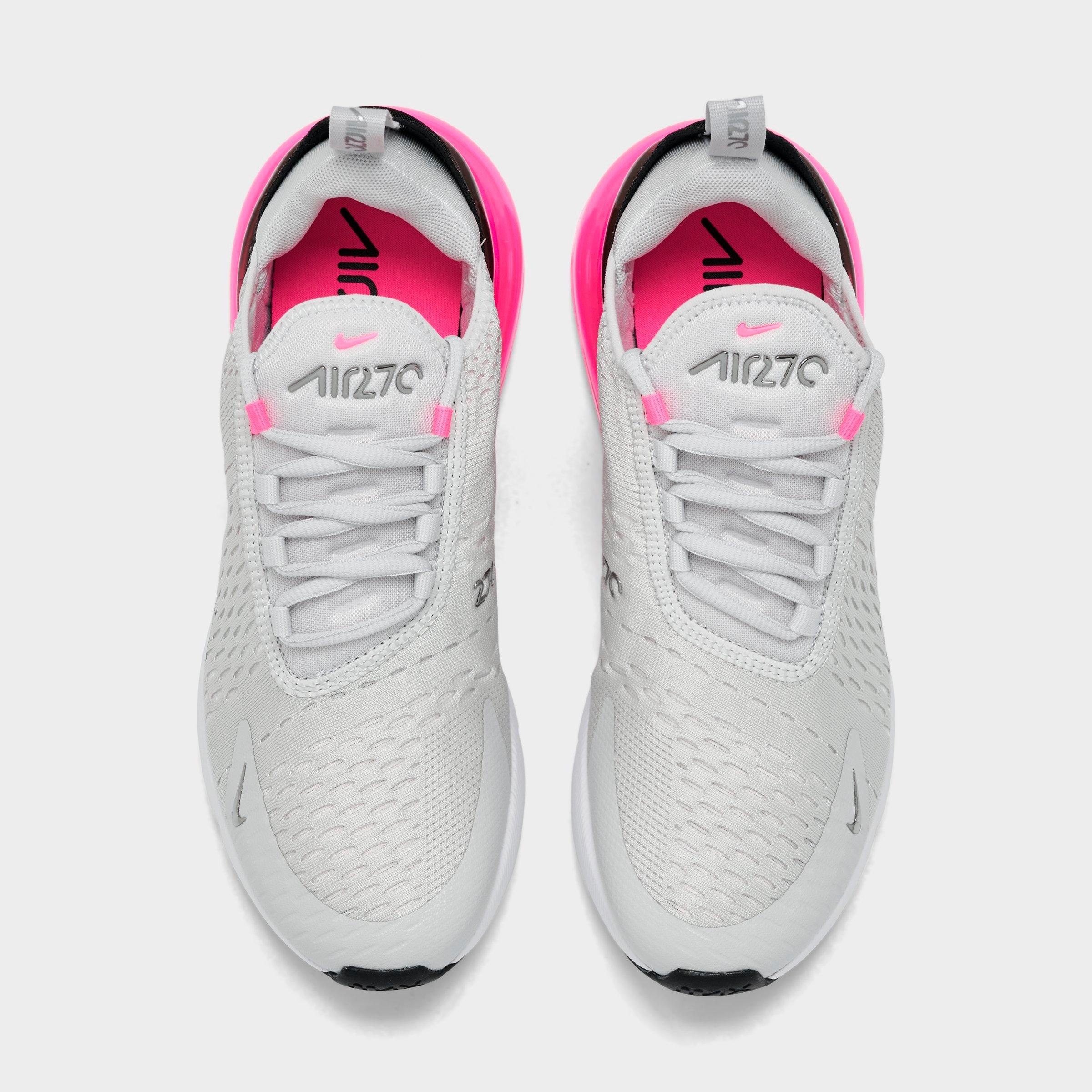 Women's Nithtke Air Max 270 Casual Shoes - Part 1 - Photon Dust/Metallic Silver/Hyper Pink - Top view