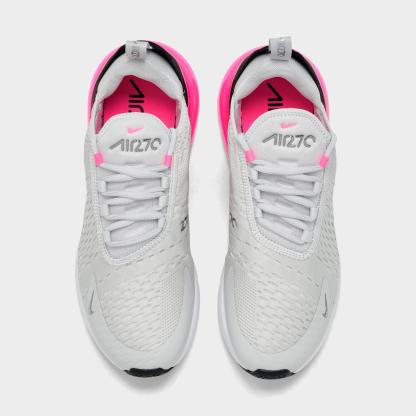 Women's Nithtke Air Max 270 Casual Shoes - Part 1 - Photon Dust/Metallic Silver/Hyper Pink - Top view