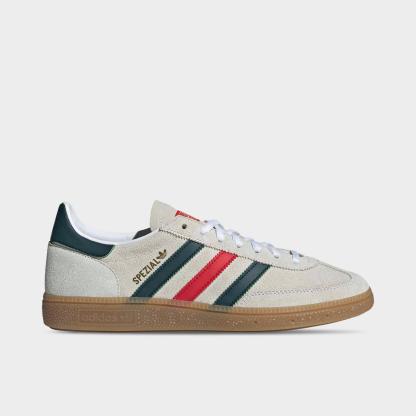 Men's adidas Originals Mexico Handball Spezial Casual Shoes - Cloud White/Aurora Ivy/Better Scarlet - view 1