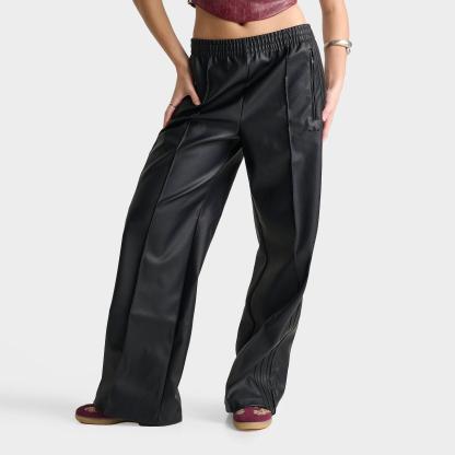 Women's adidas Originals Firebird Loose Pleather Pants - Black