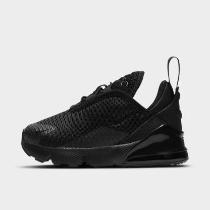 Kids' Toddler Nithtke Air Max 270 Casual Shoes - Black/Black - Left shoe facing left. Outside of the shoe.
