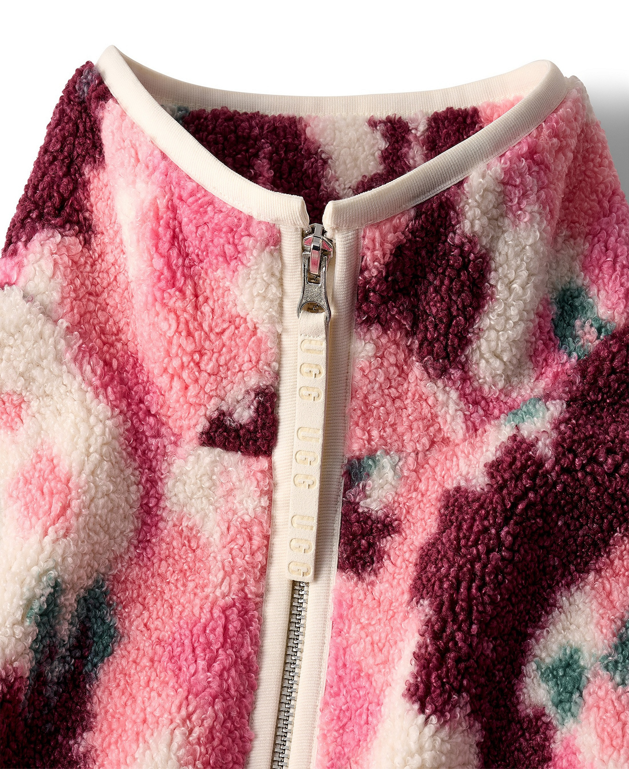UGG Women's Plush Fleece Jacket - Abstract Multi