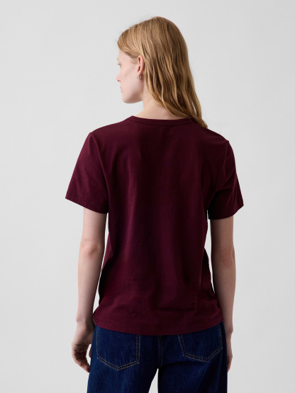 Organic Cotton VintageSoft T-Shirt - Noir red