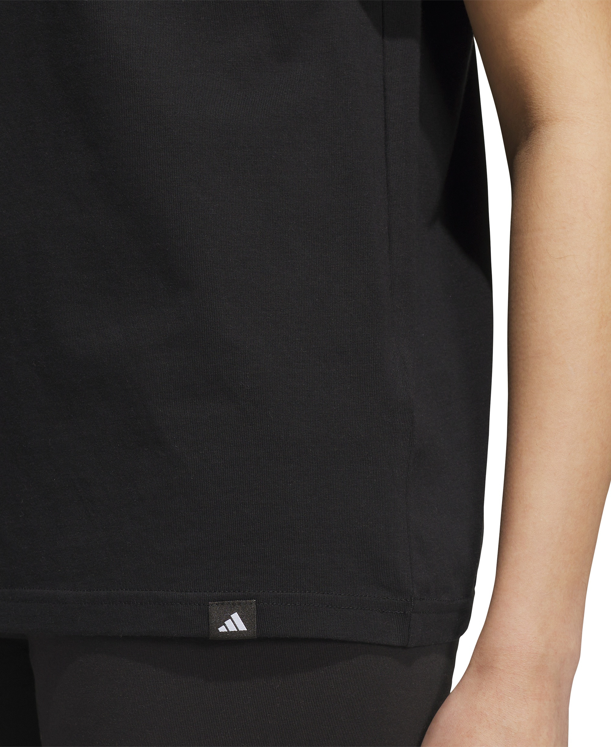 adidas Women's Sports Graphic Crewneck Cotton T-Shirt - Black