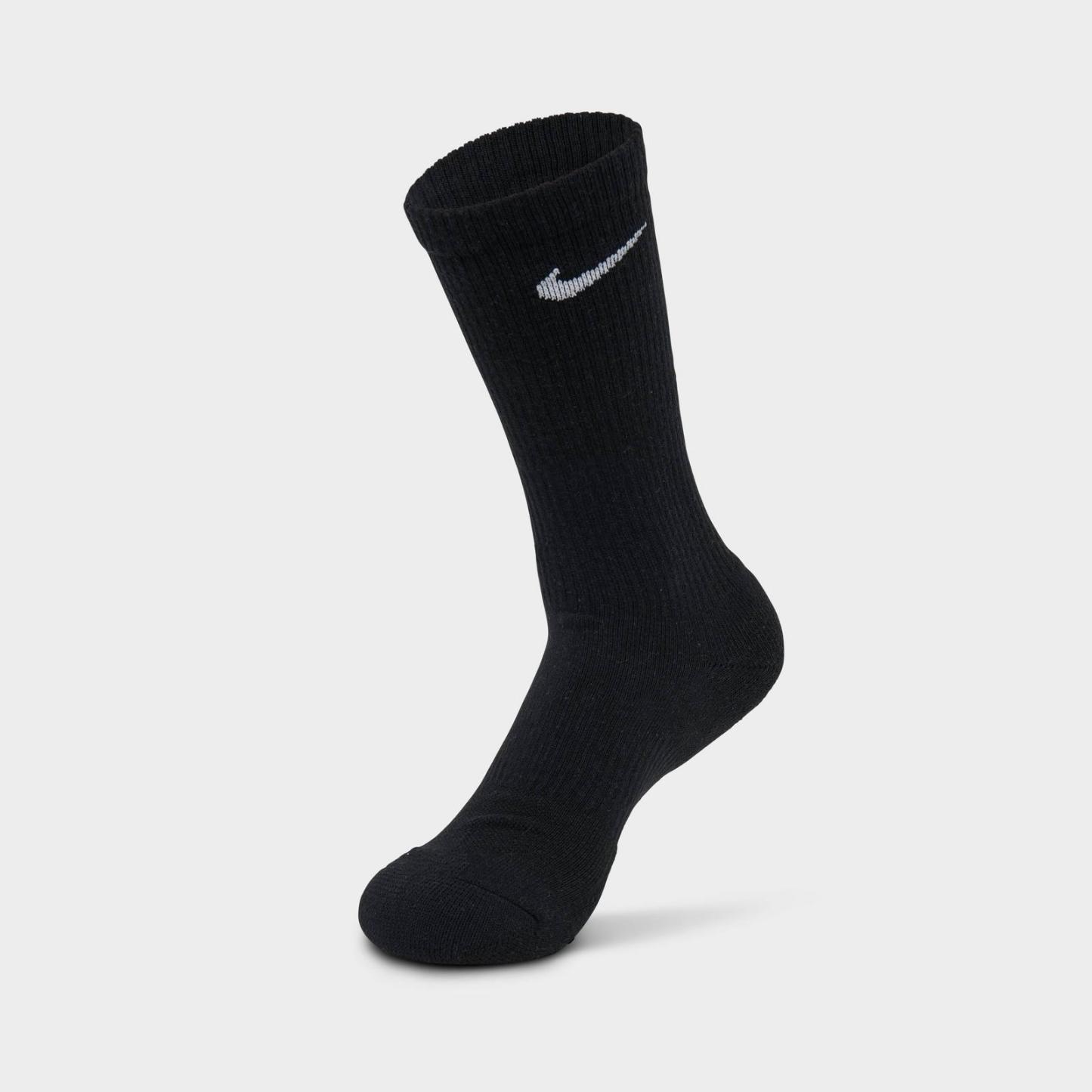 Nike Everyday Cushioned Training Crew Socks (3-Pack) - White/Black (SX7664-010)
