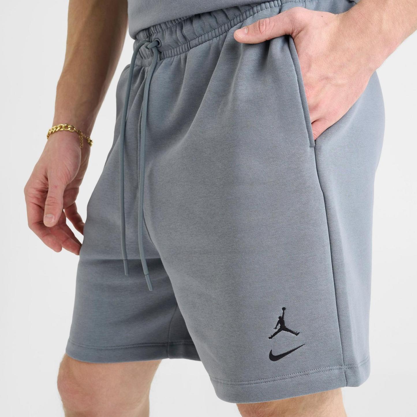 Men's Jordan Brooklyn Varsity Fleece Shorts - Cool Grey/Black - view 5