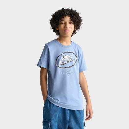 Big Kids' Nike Sportswear Futura Chrome T-Shirt - Work Blue
