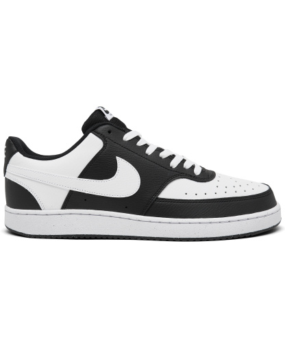 Nike Men's Court Vision Low Casual Sneakers from Finish Line - Black, White