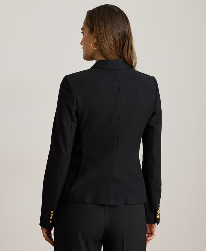 Lauren Ralph Lauren Women's Cotton-Blend Sweater Blazer - Black