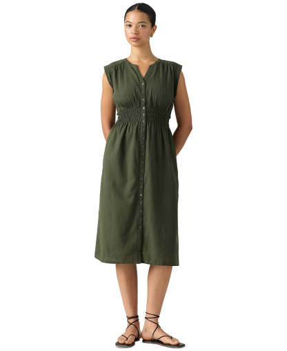 Levi's Women's Beatrice Button-Front Midi Dress - Deep Depth