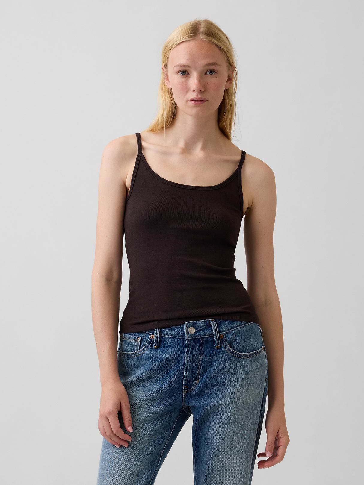 Modern Crop Cami - New brown terra