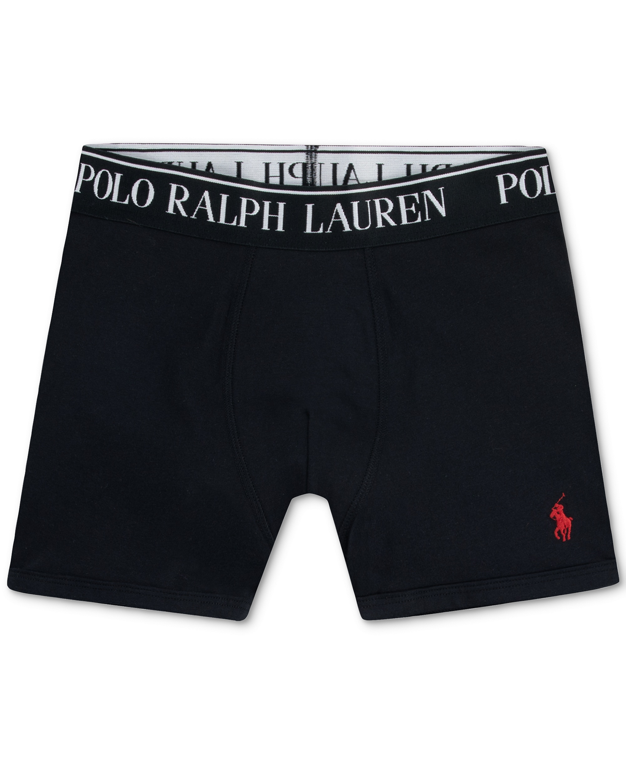 Polo Ralph Lauren Boys' 8-20 Stretch Boxer Briefs, 5-Pack - Polo Black