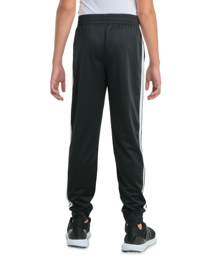 adidas Big Boys Elastic-Waistband Essential 3-Stripe Jogger Pants - Black