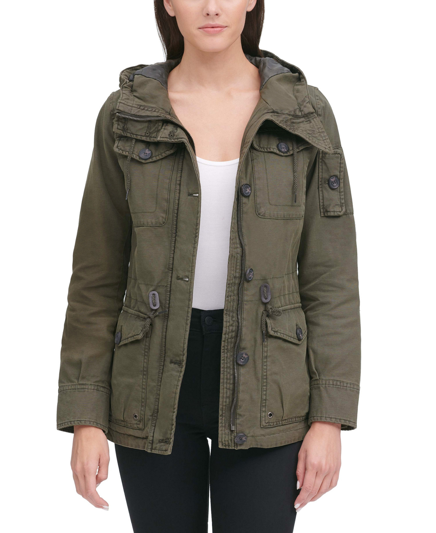 Levi's Women's Hooded Military Jacket