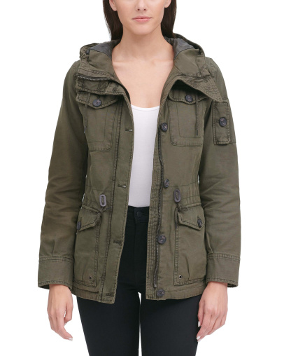 Levi's Women's Hooded Military Jacket