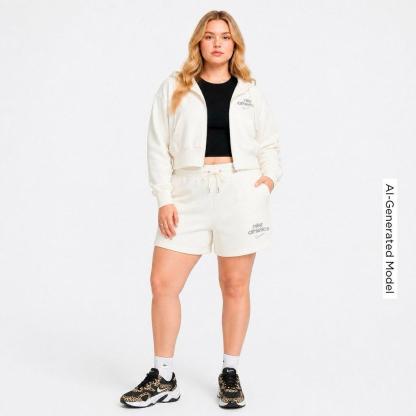 Women's Nithtke Sportswear Phoenix Fleece Cropped Full-Zip Hoodie - Sail