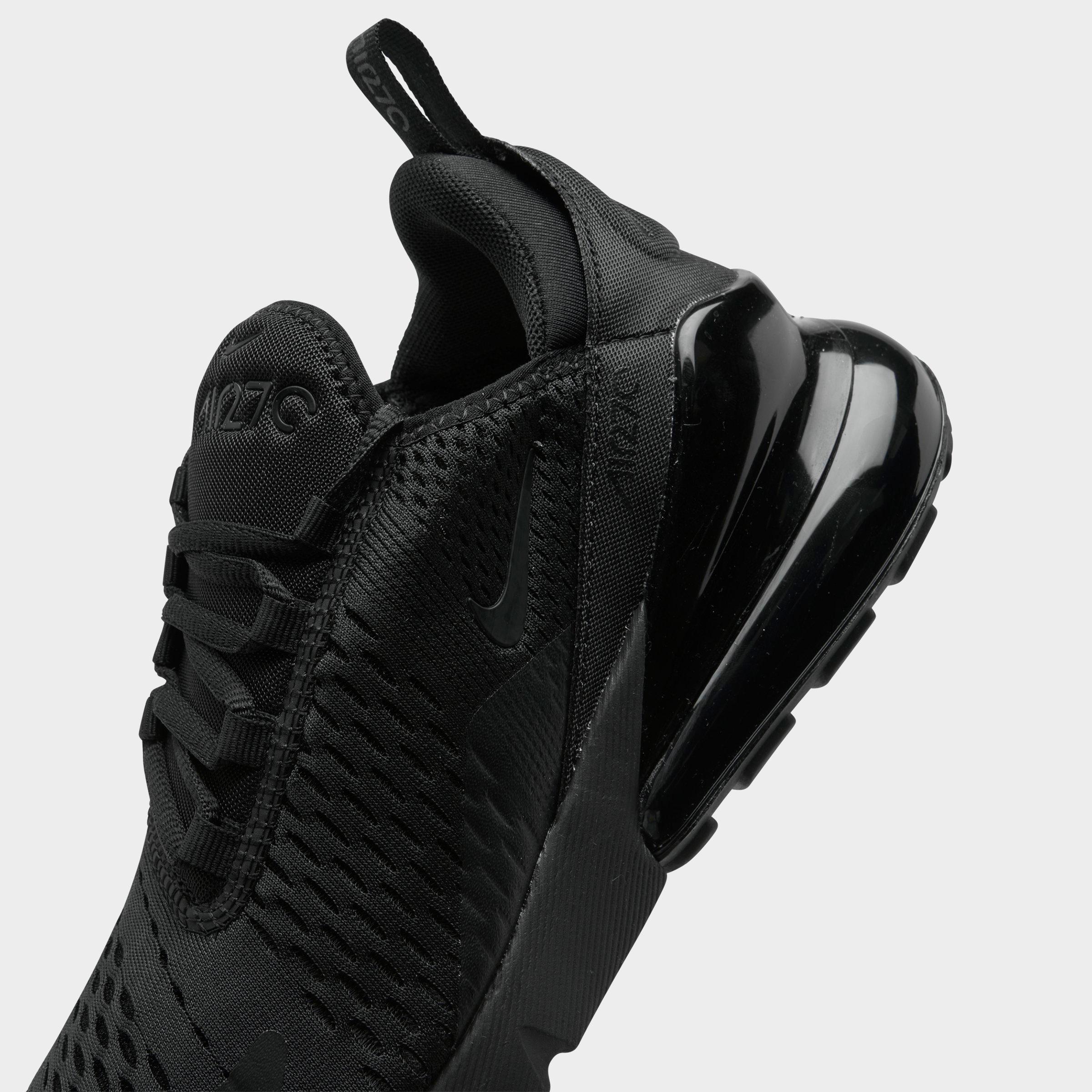Big Kids' Nithtke Air Max 270 Casual Shoes - Black/Black/Black - Detail shot
