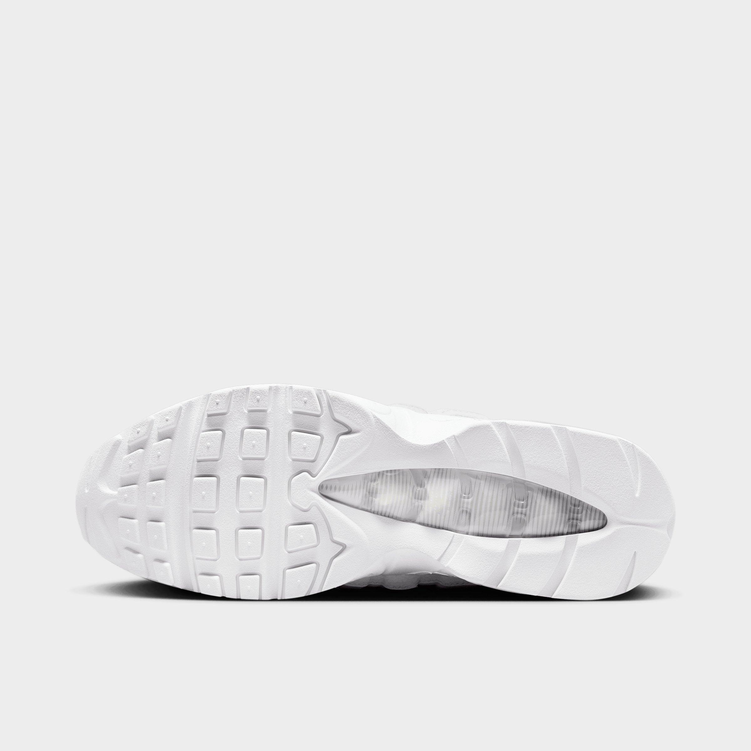 Men's Nithtke Air Max 95 Big Bubble Scorpion Casual Shoes - Part 2 - White/White/Pure Platinum/White - Bottom view
