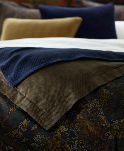 Lauren Ralph Lauren Henry Cotton Sateen Reversible 3-Pc. Duvet Cover Set, Full/Queen - True Blue Multi