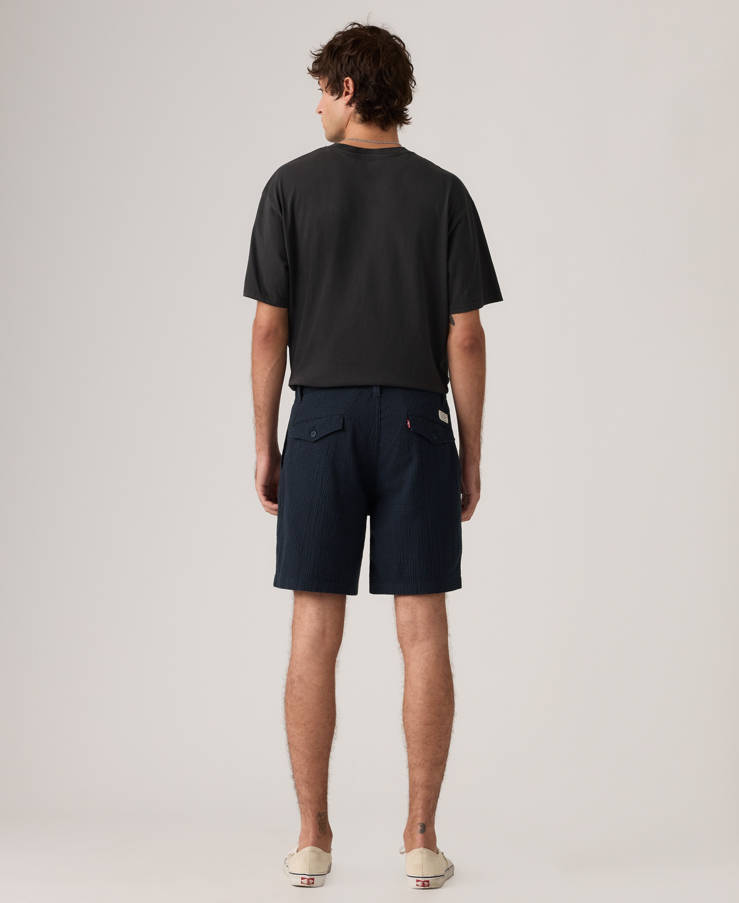 Levi's Premium Men's Authentic Regular-Fit 8" Chino Shorts - Navy Plaid