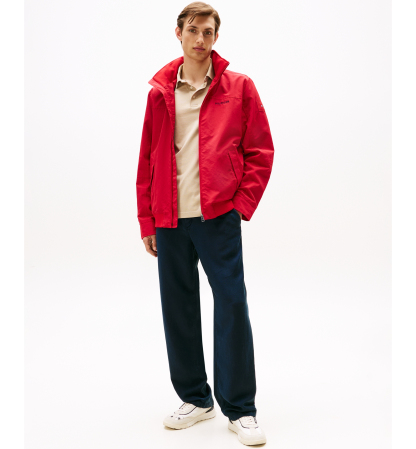 Tommy Hilfiger Men's Regatta Water Resistant Jacket - Medium Red