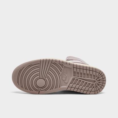 Women's Air Jordan Retro 1 Mid Casual Shoes - Sail/Enigma Stone/Coconut Milk/Particle Rose - view 6