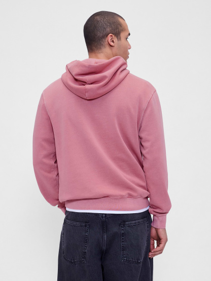 Adult VintageSoft Arch Logo Hoodie - wispy mauve