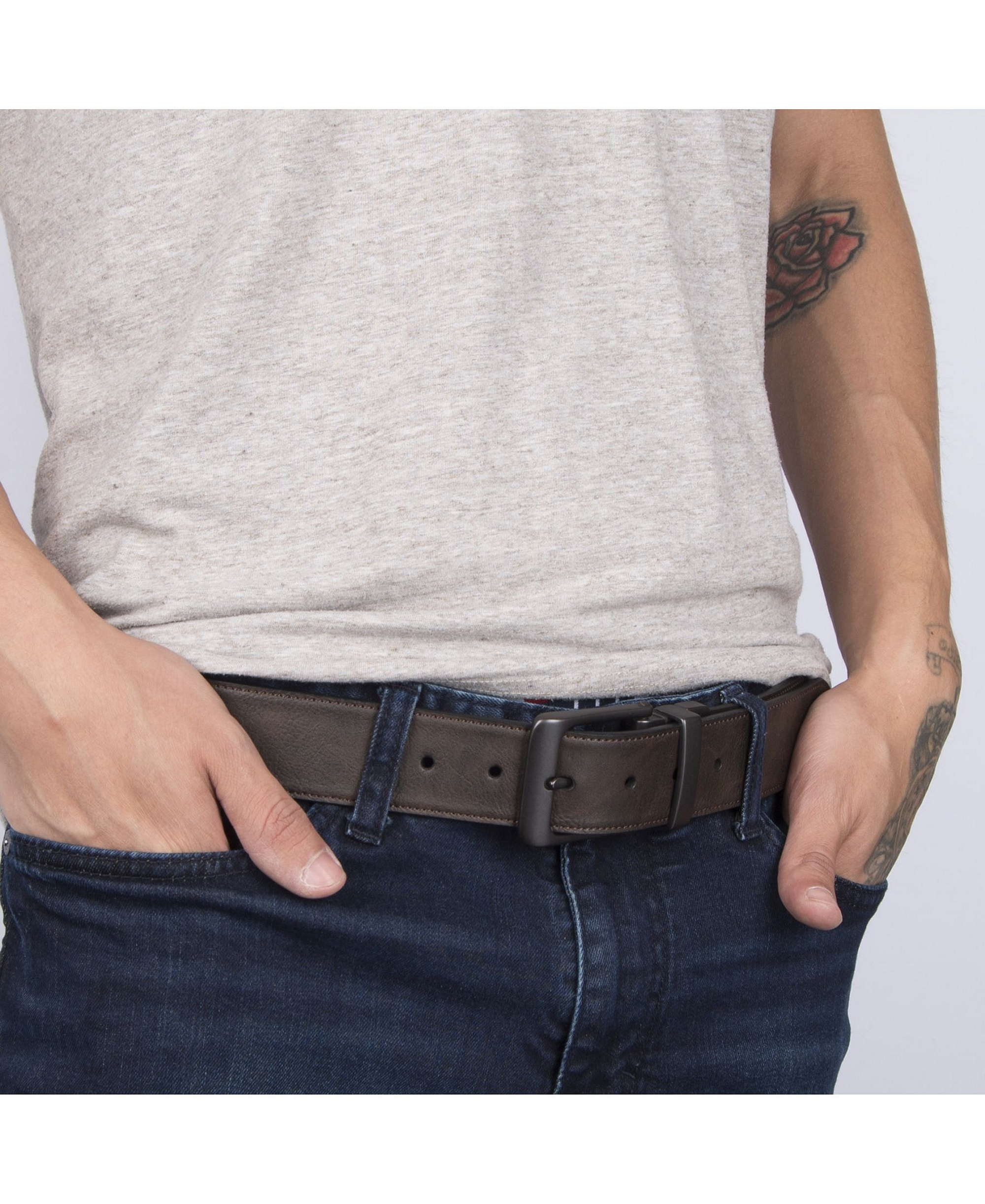 Levi's Reversible Casual Men's Belt - Brown/Black