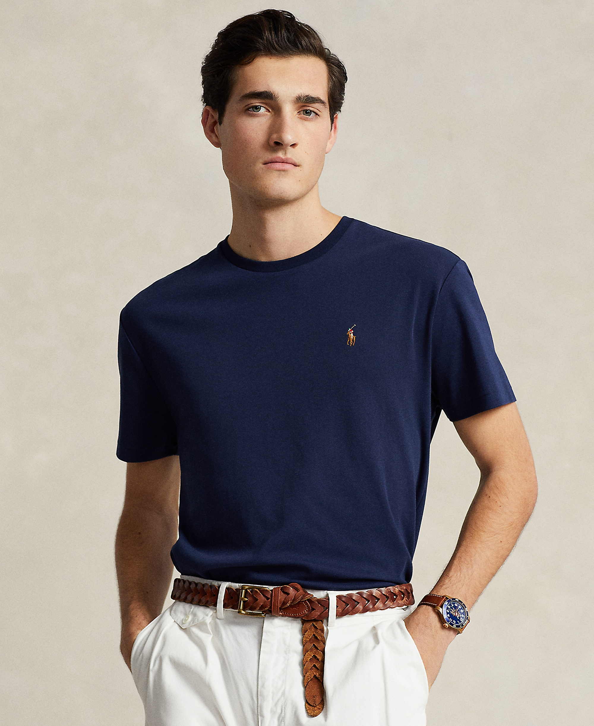 Polo Ralph Lauren Men's Custom Slim-Fit Soft Cotton T-Shirt - Refined Navy