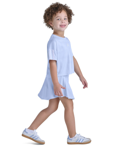 adidas Girls' 2T-6X Short-Sleeve Top & Skort, 2-Piece Set - Blue