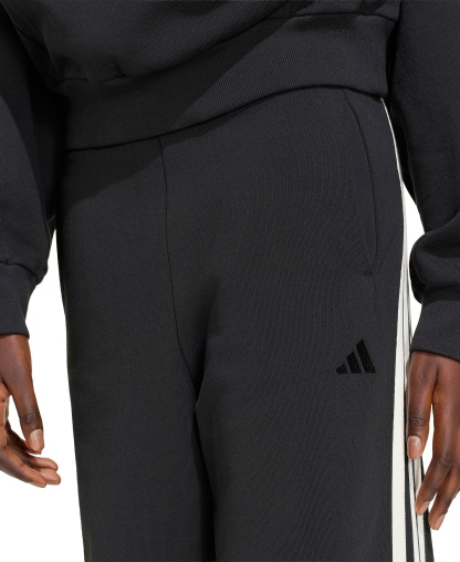 adidas Women's 3-Stripes Wide Pants - Black/Off White