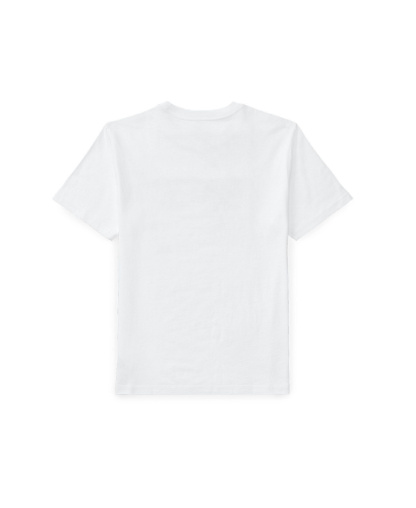 Polo Ralph Lauren Boys' 8-20 Flag Cotton Jersey Tee - White