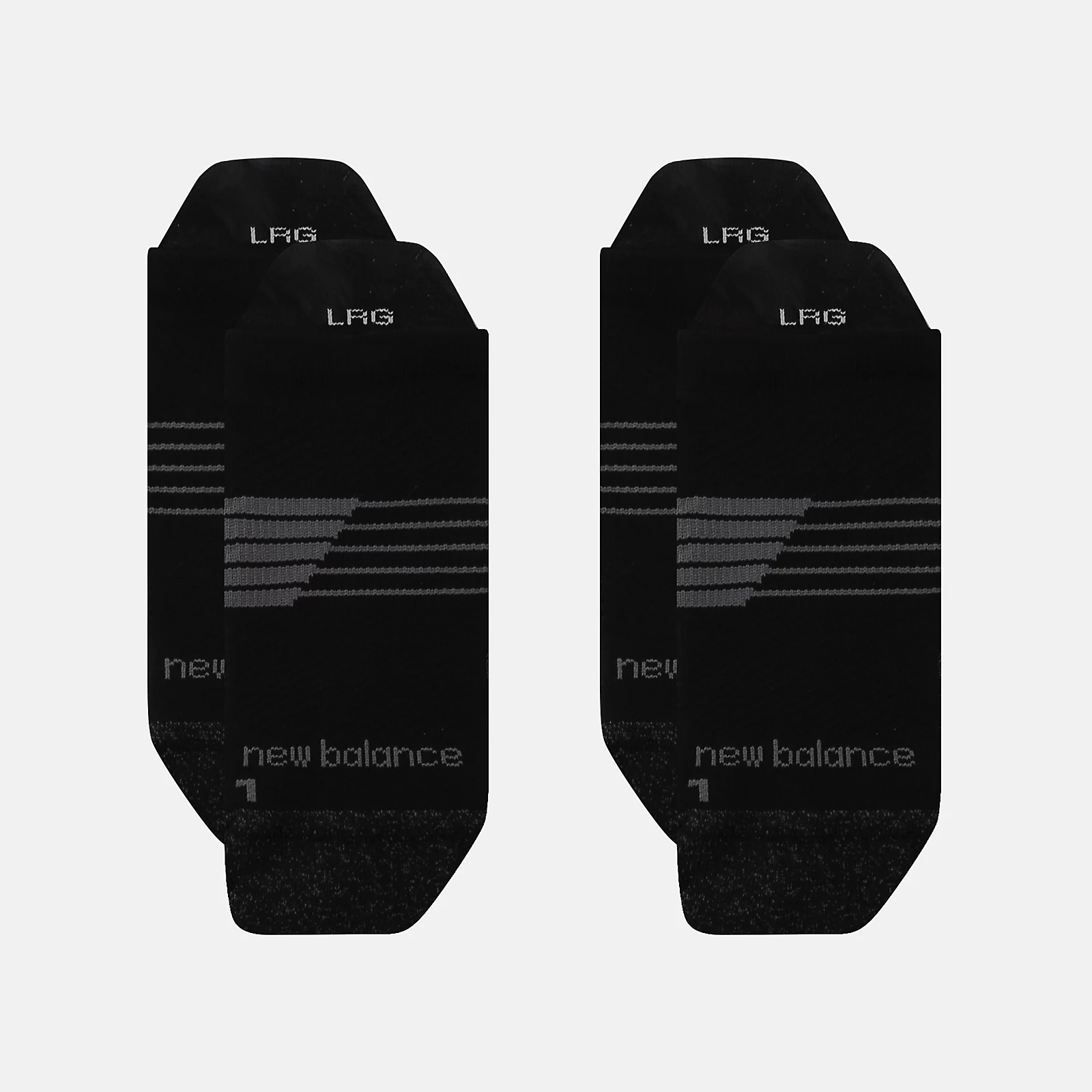 New Balance Pro Training Cushion Tab Socks 2 Pack, LAS25143BK