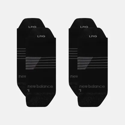 New Balance Pro Training Cushion Tab Socks 2 Pack, LAS25143BK