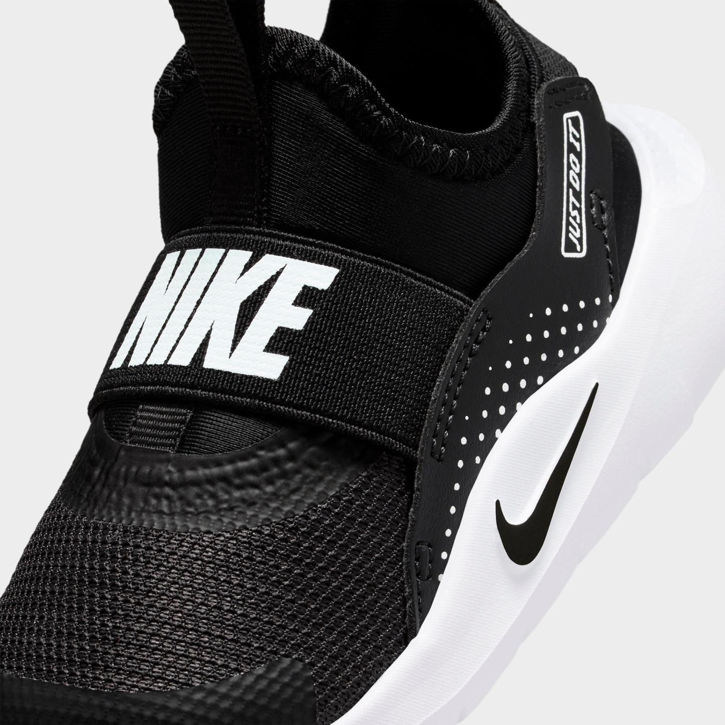 Kids' Toddler Nithtke Flex Runner 4 Running Shoes - Black/White/White/Black - Detail shot