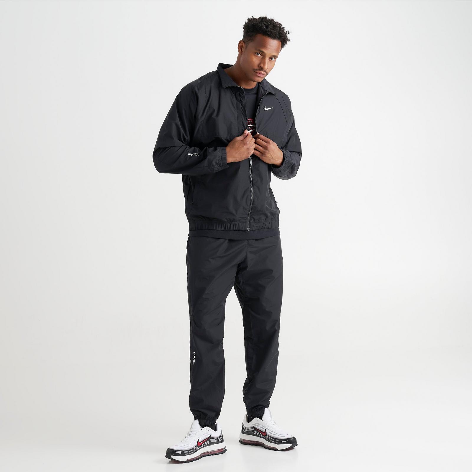 Men's Nike NOCTA Northstar Nylon Track Jacket - Black/Black/White