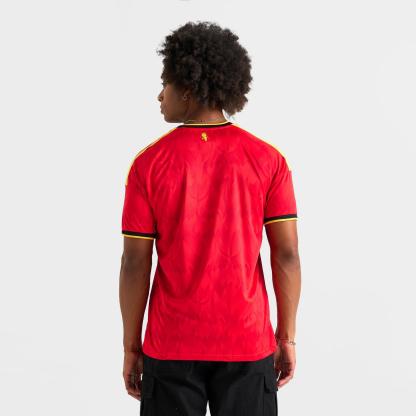 Men's adidas Belgium Home Replica Soccer Jersey - Red/Bold Gold - view 4