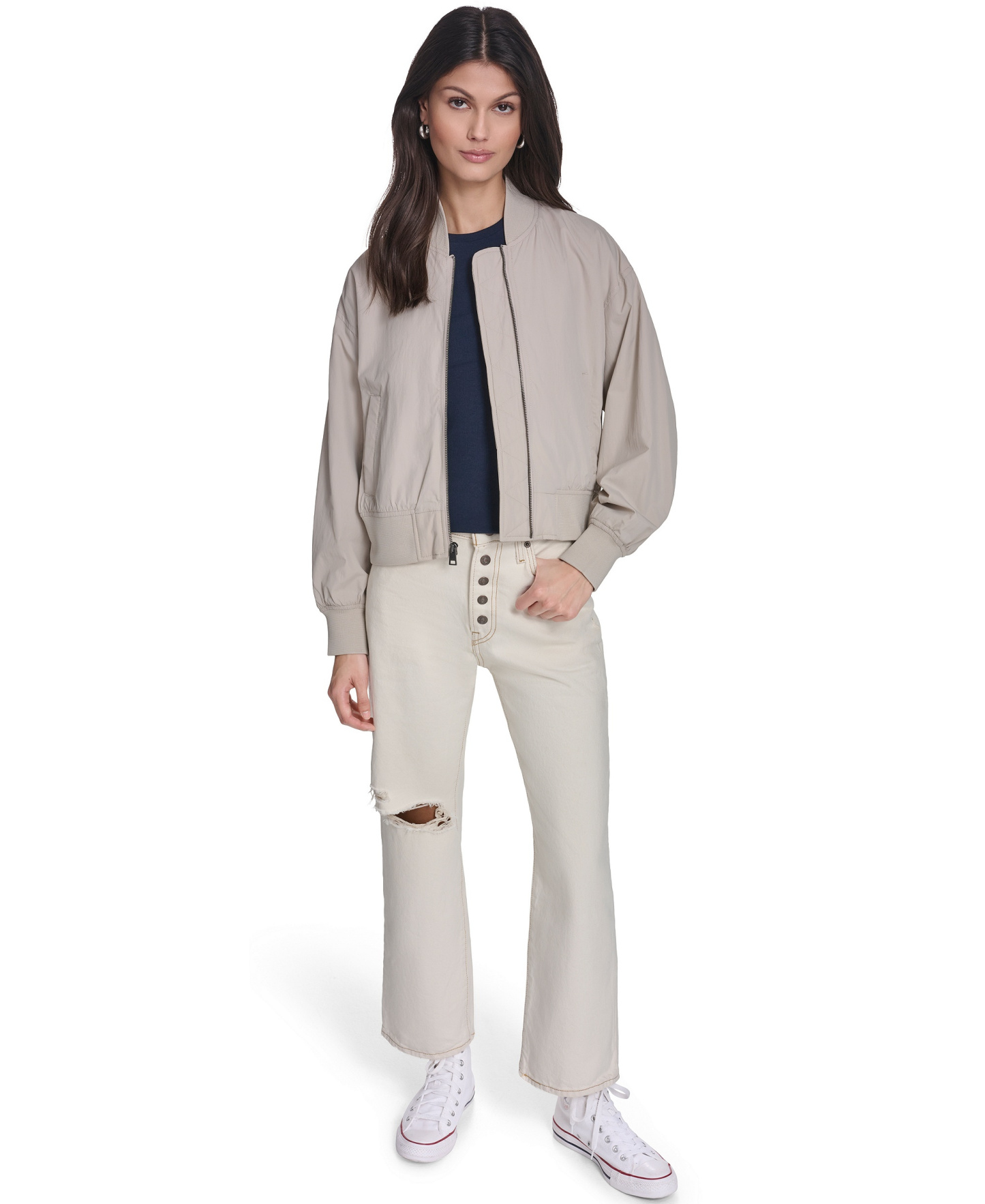 Levi's Women's Lightweight Bomber Jacket - Chateau Gray