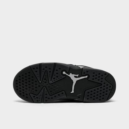 Kids' Toddler Air Jordan Retro 6 Basketball Shoes - Black/Reflect Silver/Black - view 6