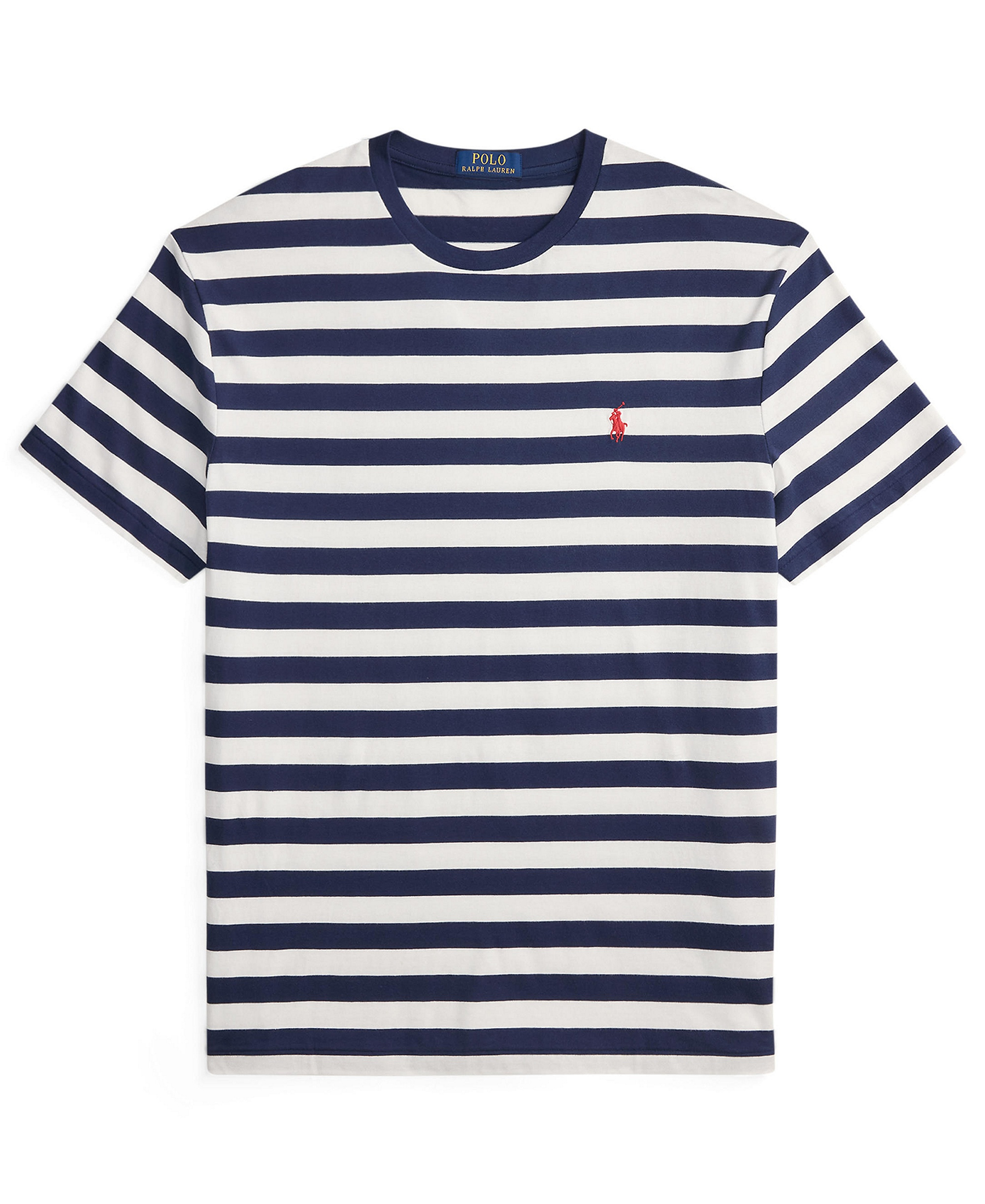 Polo Ralph Lauren Men's Classic-Fit Stripe T-Shirt - Newport Navy/White