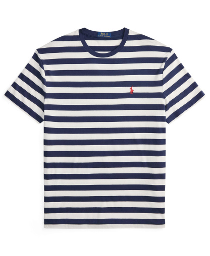 Polo Ralph Lauren Men's Classic-Fit Stripe T-Shirt - Newport Navy/White