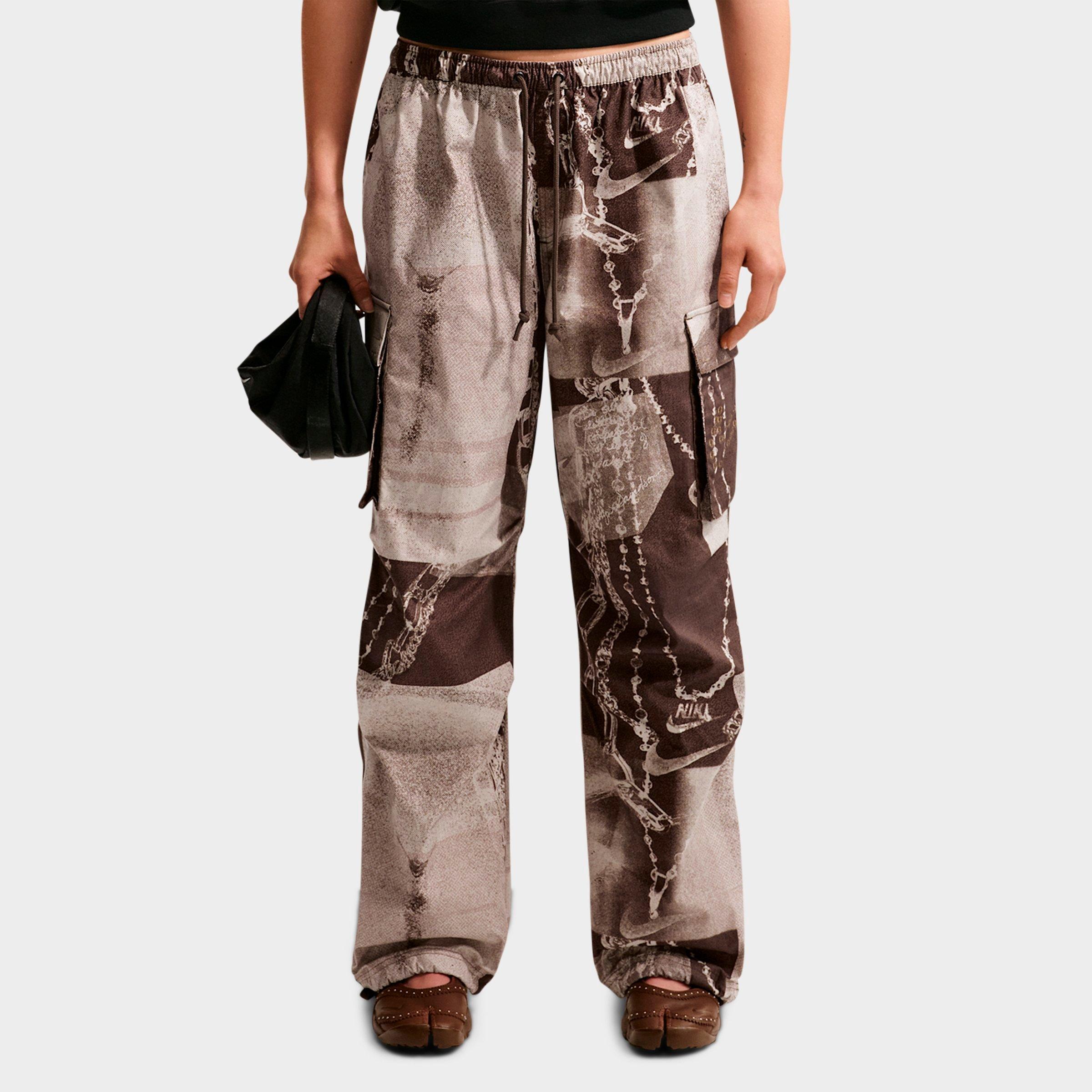 Women's Nithtke Sportswear Dysto Mid-Rise Oversized Cargo Pants - Dark Hazel