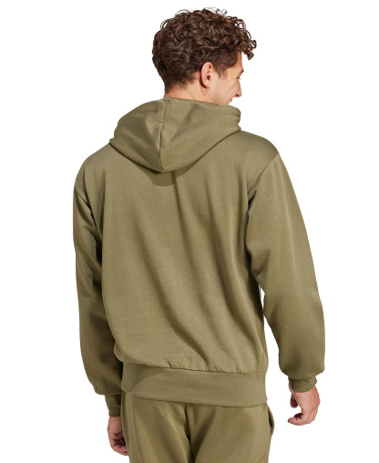 adidas Men's Essentials Feel Cozy Fleece Hoodie - Olive Strata/Black